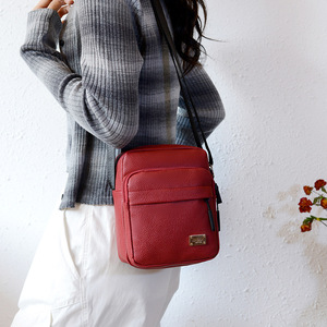 Women's Vertical Square Crossbody Bag Lightweight Layered Design Zipper Closure Everyday Use Spring 2025 YZ8821 - Product Image 4