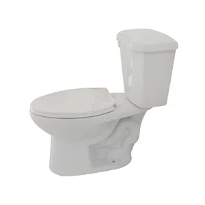 Medyag Wholesale Bathroom Sanitary Ware WC Commode Toilet Bowl Elongated Siphon 2 Piece Toilet