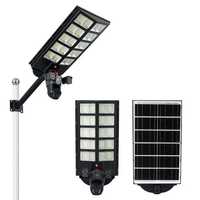 Lampadaire Solaire 2-en-1 en Gros avec Caméra de Sécurité IA 4G, Étanchéité IP66, en ABS, pour Projets