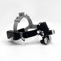 3.5x Dental Surgical Loupes with Light 5W Dental Loupe Led Head Light Mounted Dental Loupes 2.5x Magnifying Loop for Surgery