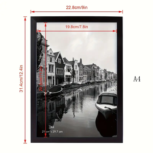 Bán Buôn Giá Rẻ Đen Vuông Bằng Gỗ Hình Ảnh Áp phích Khung Kích Cỡ Khác Nhau (A1-A16) Nhà Decor-24x36 24x24 20x20 Khung Gỗ - Product Image 2