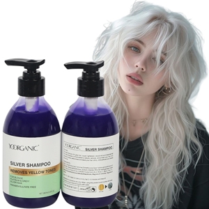 Logo personnalisé Shampooing professionnel en argent de haute qualité pour les <span class=keywords><strong>cheveux</strong></span> <span class=keywords><strong>blancs</strong></span>/gris/sans shampooing jaune - Product Image 3