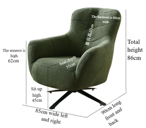 Belle chaise pivotante confortable et luxueuse Stacy chaise pivotante silencieuse chaise de patron de bureau pour salon chambre et bureau - Product Image 6