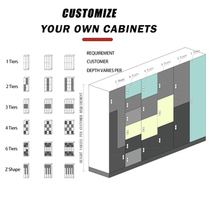Casier électronique Fumeihua à grain de bois pour vestiaire de salle de sport - Product Image 2