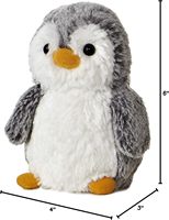 Mini pingouin en peluche personnalisé avec pompon, compagnon vibrant pour des câlins chaleureux, 0-24 mois, anniversaire, gris, Chine