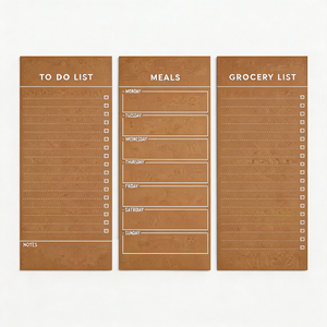 SHENG KANG PACKAGING Memo Pads Recyclable To Do Meals Grocery List Notepads Customized Brown Paper Style - Product Image 4