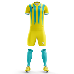 Custom Men Football Jersey Training Club Quick Dry Original <b>Blue</b> Football Wear Soccer Club Uniforms Wholesale Soccer Jerseys Set - Product Image 4
