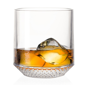 Nuevo diseño forma redonda 11 oz patrón de diamante antiguo Bourbon cristalería diamante-Corte rocas vasos para whisky y licor - Product Image 6