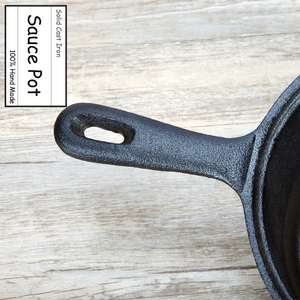 <span class=keywords><strong>Casserole</strong></span> en fonte de 2 pintes, <span class=keywords><strong>casserole</strong></span> en fonte avec couvercle et poignée en boucle, ustensiles de cuisine de camping et <span class=keywords><strong>casserole</strong></span> noire - Product Image 4