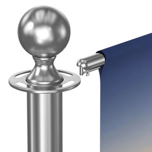 Premium özel Logo baskılı Polyester kumaş örgü çit afiş açık kahve dükkanı reklam alışveriş merkezi reklam için - Product Image 2