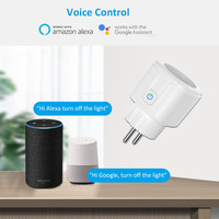 Prise Intelligente Wi-Fi SIXWGH UE avec Fonction de Minuterie, Surveillance de Consommation, Compatible Tuya Smart Life et Commande Vocale Alexa