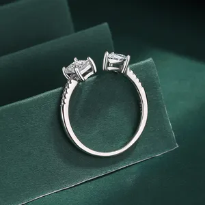 Anéis de joias especiais prata esterlina 925, elegante, joia de zircônio transparente, anel feminino para mulheres