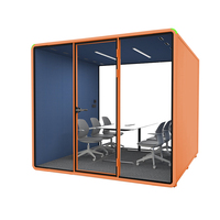 Cabine de travail silencieuse intérieure insonorisée, cabine téléphonique anti-bruit pour appels privés