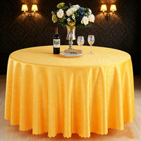 Nappe ronde jacquard de haute qualité, jupe de table ronde, nappe à motif floral pour hôtel et restaurant, housse de table à manger