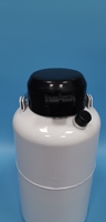 Conteneur de stockage sous pression en acier inoxydable de petite capacité (3L/15L) avec revêtement époxy pour azote liquide, destiné au semence bovine