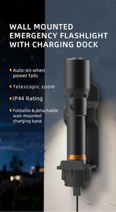 Lampe de poche LED d'urgence murale directe en usine torche portable avec lanterne d'hôtel avec HL-8223 de <span class=keywords><strong>quai</strong></span> de chargement - Product Image 4