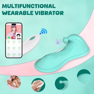 Uzaktan Klitoral <span class=keywords><strong>G</strong></span> Noktası Stimülasyonu Giyilebilir Külot Vibratörü 10 Frekanslı USB Şarj Edilebilir <span class=keywords><strong>G</strong></span>ünlük Su Geçirmez Masaj Minderi - Product Image 4