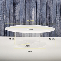 Vente en gros Présentoir en plexi acrylique Présentoir à pâtisserie en acrylique pour gâteaux et tartes