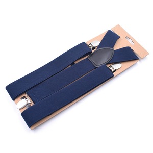 Bretelles en Y pour Hommes et Femmes, Largeur 35 mm, 3 Clips Métalliques Argentés, Bretelles de Pantalon Élastiques Ajustables en Polyester, 36 Couleurs, Usage Quotidien Décontracté - Product Image 1
