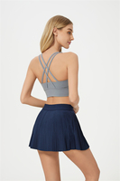 2025 femmes Sexy dos recadrée Yoga haut respirant entraînement gymnastique soutien-gorge avec coussinets Style Simple pour la course et l'entraînement
