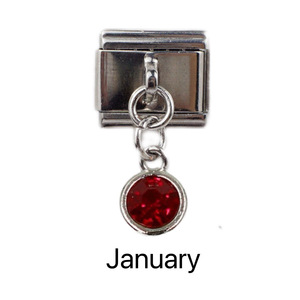 Módulo italiano Pulsera Colgante Transfronterizo Caliente Gratis DIY Costura Elástica Encanto Pulsera Birthstone Series - Product Image 2