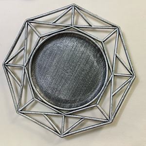 <span class=keywords><strong>Plat</strong></span> octogonal en squelette à double placage multicolore Plateau à fruits polyvalent Plateau décoratif Assiettes de présentation - Product Image 3