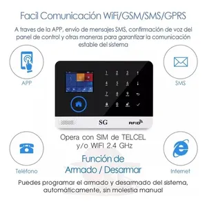 Wifi & GSM di động không dây cảm biến an ninh Kit 433 Mhz cảm ứng ứng dụng cảnh báo cho nhà kinh doanh & khu phố sử dụng ngoài trời - Product Image 4