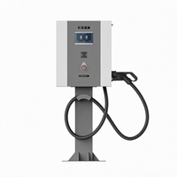 Nouvelle station de recharge pour véhicules électriques commerciale Sixpence à montage au sol, 200-220V, 20kw, 30kw, 40kW, CCS, GBT, CHAdeMO, 100A, IP54, étanche