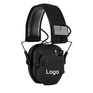 ABS 電子ピックアップノイズキャンセリング有線イヤホンイヤーマフヘッドセット折りたたみ式再利用可能アウトドアスポーツ用 - Product Image 3