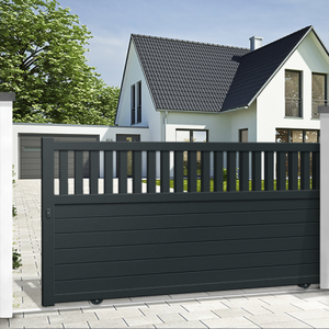 <span class=keywords><strong>Portail</strong></span> <span class=keywords><strong>coulissant</strong></span> automatique en aluminium <span class=keywords><strong>avec</strong></span> composants traités thermiquement, respectueux de l'environnement pour les maisons - Product Image 1