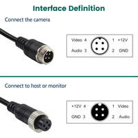 Câble vidéo d'extension aviation GreenYi 4 broches 3M 5M 10M 15M 20M pour connexion caméra moniteur camion bus