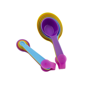 Nhà bếp công cụ tiện ích đầy màu sắc đo lường công cụ thiết lập nhựa đo thìa và ly cho nhà bếp Baking công cụ - Product Image 6