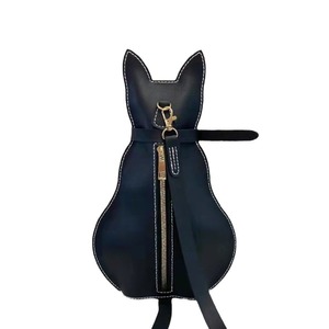 <b>Cat</b>-shaped retro crossbody bag, unisex zippered <b>backpack</b>, chest bag, shoulder bag, phone pouch for summer. - Product Image 5
