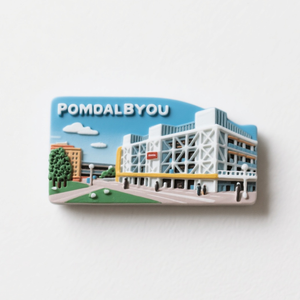 Imanes de nevera de alimentos personalizados para monumentos de la ciudad Decoraciones de cocina con exquisitos imanes de nevera de resina - Product Image 3