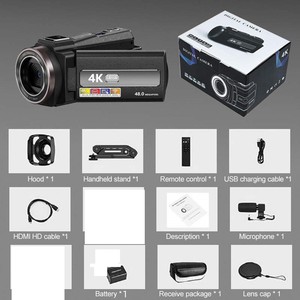 Caméras vidéo et photo professionnelles 4K en gros, avec enregistreur HD Wi-Fi, compactes et portables, avec écran tactile 3 pouces HDV-254KM Di - Product Image 6