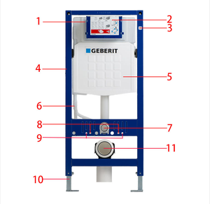 <span class=keywords><strong>Réservoir</strong></span> d'eau dissimulé pour salle de bain, économiseur d'eau, citerne encastrée en plastique pour toilettes suspendues - Product Image 3