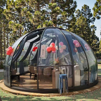 Événement extérieur clair étanche bulle maison géodésique dôme conteneur milieu du siècle Design moderne 3.0 ciel étoilé chambre modèle pour