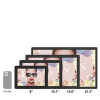 21,5 İnç İnce Tasarımlı Duvara Monte Cms Yazılımlı Lcd Ekranlı Android14 İşaret Ekranı Reklam Tableti Asansör Reklamı İçin