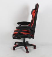Chaise de jeu de course en cuir YouGe-Design traditionnel Accoudoirs pliables à hauteur réglable Base pivotante Chambre à gaz à 1 étage