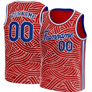 Custom Sublimated Basketball Jersey <b>Purple</b> Blue Geometric Pattern Breathable Mesh <b>Tank</b> <b>Top</b> Unisex Adult Regular Fit - Product Image 5