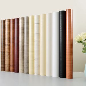 Amplia grano de madera decoración del hogar muebles <span class=keywords><strong>vinilo</strong></span> impermeable autoadhesivo PVC cocina <span class=keywords><strong>armario</strong></span> puerta <span class=keywords><strong>papel</strong></span> tapiz decoración película protectora - Product Image 1