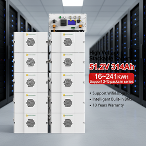Batería de Litio OEM Apilable de 314AH, 51.2V 512V 768V 64KWH 160KWH 241KWH de Alto Voltaje con Celdas Prismáticas para Uso Doméstico - Product Image 1