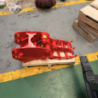 CE NM500 Pince à bois monocylindre résistante à l'usure pour mini-excavatrice de 1,2 à 8 tonnes, équipement hydraulique de défrichage forestier