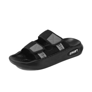Sandales à plateforme pour hommes, style slip-on, pour l'été, sport, haute qualité, antidérapantes, avec boucle, pour la plage, loisirs en plein air, semelle intermédiaire en PVC personnalisée - Product Image 4