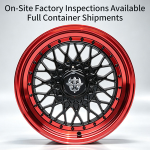 Rines Clásicos <span class=keywords><strong>de</strong></span> Buena Calidad FLowtone <span class=keywords><strong>de</strong></span> 15 Pulgadas 6.5J 4x100/114.3 Rojos <span class=keywords><strong>de</strong></span> Aleación Fundida <span class=keywords><strong>de</strong></span> <span class=keywords><strong>Lujo</strong></span> para Automóvil - Product Image 3