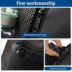 Mochila con cordón de poliéster de malla plegable de nailon personalizada para gimnasio, bolsa húmeda, bolsa de playa de malla de red de bolsillo con logotipo, bolsa de malla de natación Arena - Product Image 5