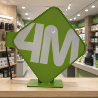 Enseigne en acier inoxydable avec lettres en relief 3D illuminées, logo publicitaire LED, boîte à lumière LED en acrylique