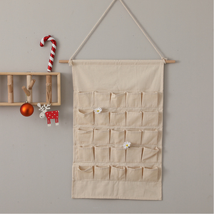 Vente en gros Calendrier de l'Avent de Noël 25 jours en coton Calendrier de l'Avent de Noël <span class=keywords><strong>vide</strong></span> en tissu - Product Image 5