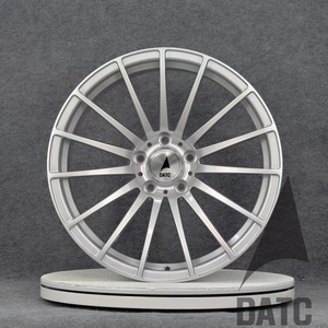 Cerchi in Lega Forgiati DATC da 19-21 Pollici, Multirazza 5x112 5x120 5x130, Finitura Argento Spazzolato per Porsche <span class=keywords><strong>Taycan</strong></span>, Audi E-tron GT, Mercedes EQE - Product Image 1