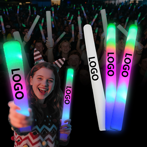 Custom LED Foam Glow Sticks 48cm Waterproof Light-Up Baton Durable Wholesale for Weddings Concerts Christmas Parties Bulk